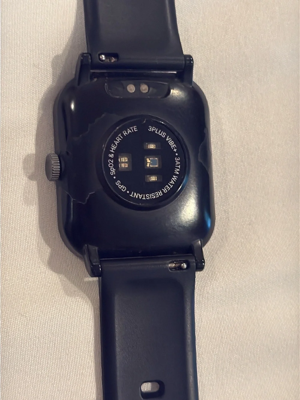 Smart Fitness Watch with Black and Rose Gold Bands